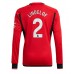 Maillot de foot Manchester United Victor Lindelof #2 Domicile vêtements 2023-24 Manches Longues